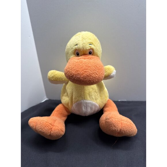 Nuby Luv N Care Plush Yellow Orange Tickle Toes Duck Stuffed Toy NON-Working - Picture 1 of 8